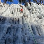 escalada en hielo con guía
